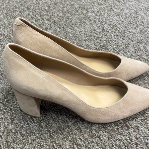Women's Marc Fisher Suede Tan Heels